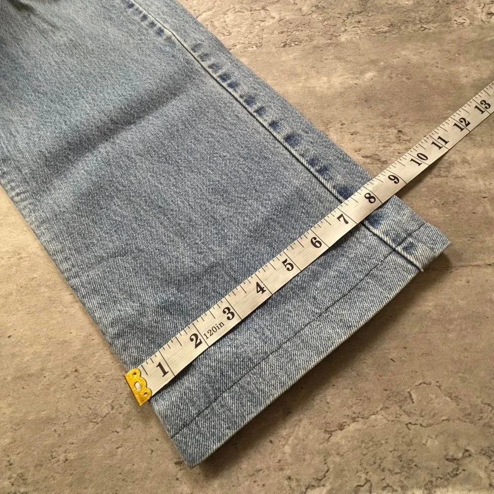 Levi's 615 Jeans Mens 35x30 Light Wash Orange Tab Vintage Straight Leg